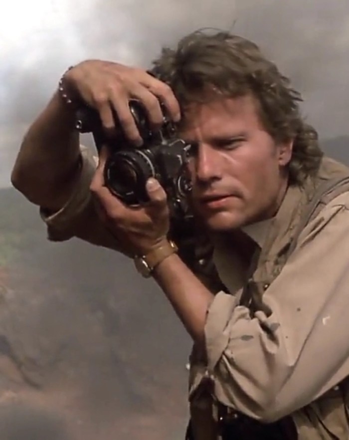 Movie frame from Salvador, a 1986 American war drama film co-written and directed by Oliver Stone.
